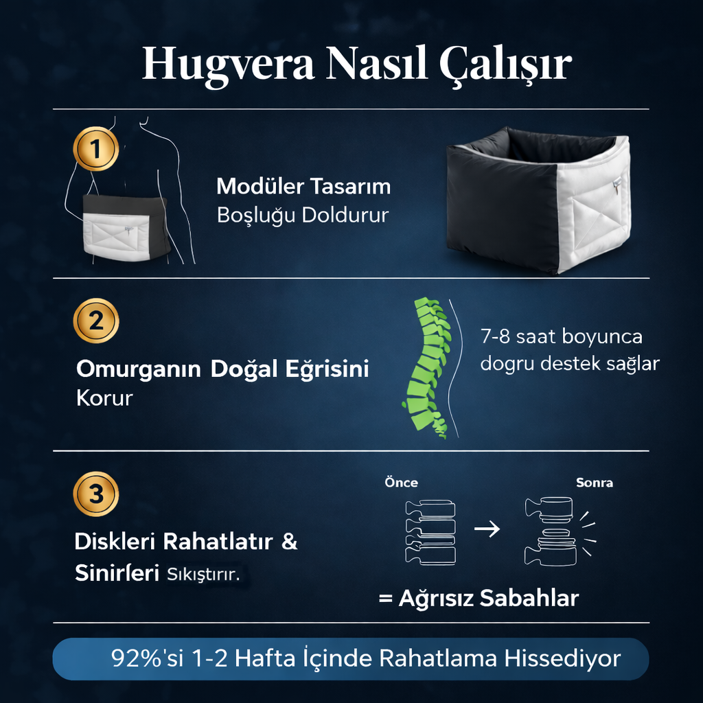 Hugvera™ Destek Yastığı 🛏️✨